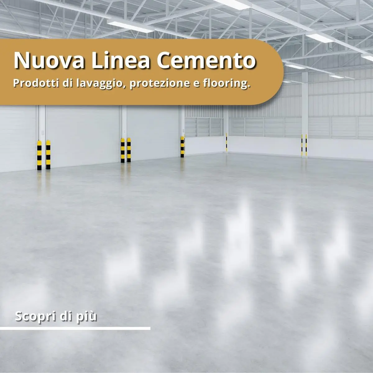 Nuova linea cemento, lavaggio protezione e flooring