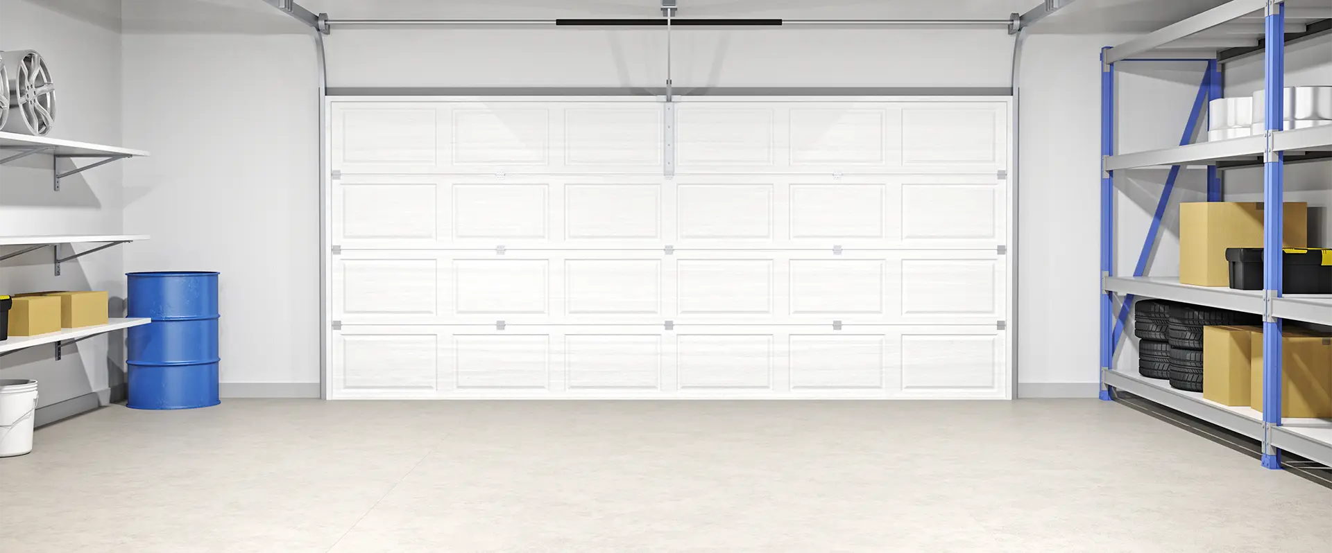 In garage