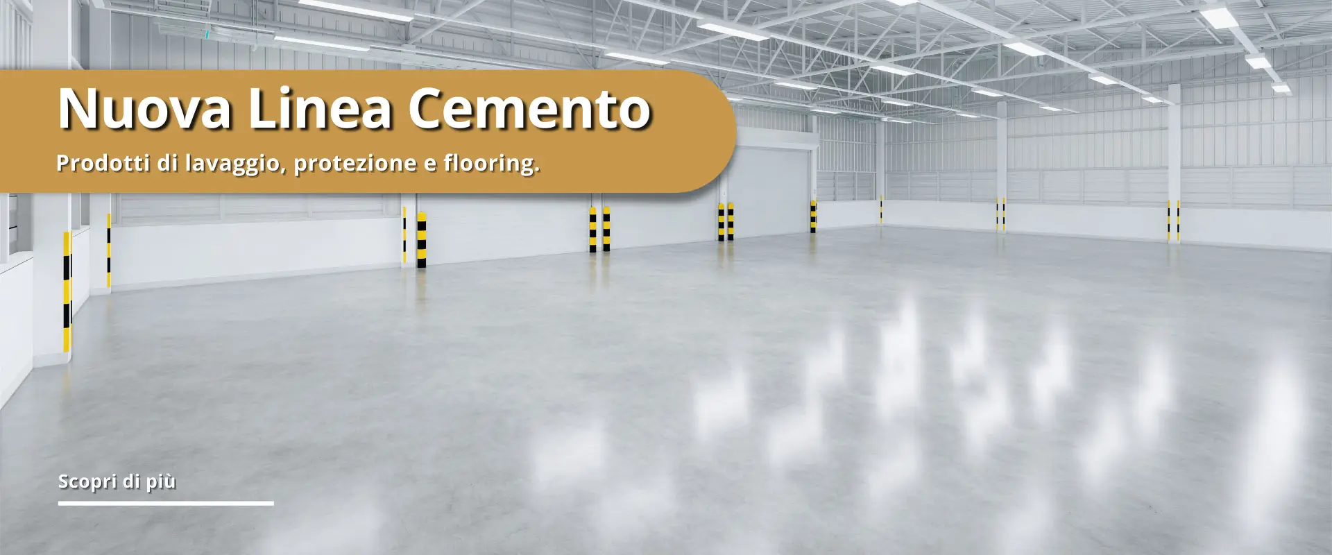 Nuova linea cemento, lavaggio protezione e flooring