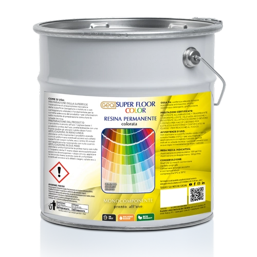 SUPER FLOOR COLOR Resina permanente colorata